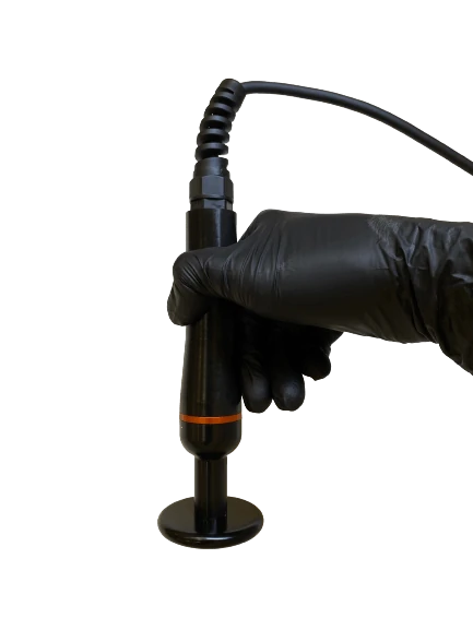 Radio-frequency applicator in a gloved hand